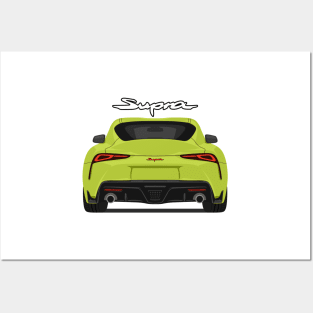 Rear Supra 5th Generation GR A90 green light Posters and Art